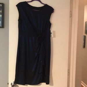 Connected Black and Royal Blue Sparkle Dress BNWT